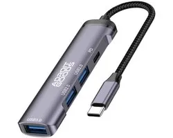 AdroitGoods USB-C Hub 4-in-1 5Gbps PD Snelladen Multiport Adapter USB 3.0 Splitter Voor Laptop Tablet MacBook USB-C Apparaten