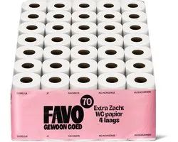 Favo toiletpapier zacht en sterk, 70 rollen