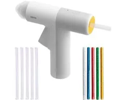 HOTO Cordless Glue Gun (Manual Feed) – USB‑C Rechargeable – Includes 10 Eco‑Friendly Glue Sticks – Quick Heat‑Up Hot Melt Glue Gun – DIY, Crafts & Repairs