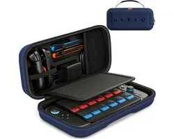 Sounix Étui Compatible Nintendo Switch 2 - Support intégré - Housse Compatible Switch 2 - Housse de protection - Sac de rangement - Bleu