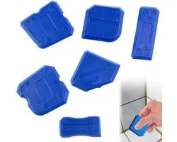 6 stuks Silicone voegkit set - voor het afdichten van silicone verbindingen - Gereedschap voor het afwerken van kit - Siliconenkitgereedschapset - Gereedschap voor het gladmaken van siliconenkit - voor acryl en siliconen