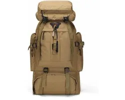 MODFU Hiking Rugzak / Backpack – 80L – 35x20x70 cm – Grote Capaciteit – Voor Trekking, Camping & Outdoor – Duurzaam Nylon – Zwart