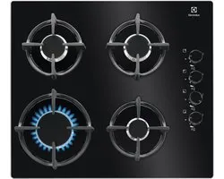 Electrolux Serie EGG 6407K - Inbouw Gaskookplaat - 59 cm - Glazen Oppervlak - Wokbrander