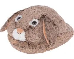 Cosy Noxxiez Chauffe-Pieds Lapin Junior 35 X 25 Cm Peluche Marron