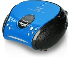 Lenco SCD-24 Numérique Noir, Bleu