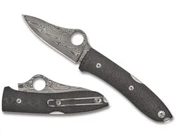 Spyderco Zakmes SpyOpera Carbon Fiber Damasteel PE Sprint Run