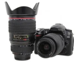 Kwalitatieve Camera Lens Beker Tas Mok Thermos - Koffie Thee Coffee Mug - Must Have - Cameralens - Drinkbeker - 400 ML - Met Deksel - Camera Mok