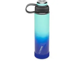 EcoVessel - The Boulder 24oz / 709ml - TriMax Bouteille en Inox Isolée avec Bouchon à Vis & Filtre Amovible - Galactic Ocean
