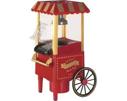 SOGO Popcorn Machine - Popcorn Maker - Popcorn Popper - Popcorn in 3 Minuten - 1200W - Rood/Wit