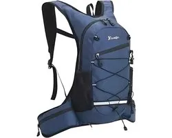 CarryQuest® - Compacte Waterdichte Wandelrugzak - Slijtvaste Polyester/Nylon Sportopbergtas met Rugventilatie, Front-/Toploader & Lichtgewicht Ontwerp - 46x20x9 cm - Marineblauw