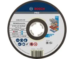 Bosch 125x22,23mm X-LOCK Doorslijpschijf PRO Multi Construction (1 stuk) - Professional - 2608619270