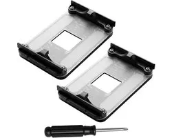 2 Stuks AM4 Backplate Ventilatorhouder voor CPU Koelers, Geschikt voor Water- en Luchtkoeling, Inclusief Schroevendraaier, Compatibel met AMD A320 B350 B450 B550 X570