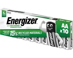 Piles rechargeables Energizer Power Plus AA / NH15 2000 mAh, blister de 10 piles chargées (paquet de 10)