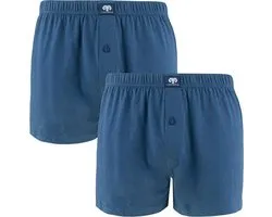 CECEBA Daytona 2-pack wijde Heren Boxershorts - Blauw