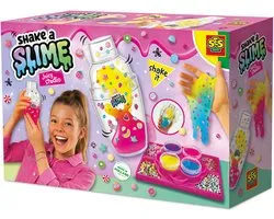SES Creative Shake a Slime - Juicy studio - Slime - Sans gluten - Très lavable - Pour les enfants à partir de 5 ans - 4x140g