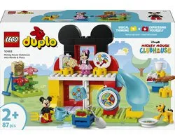 LEGO DUPLO - Maison du Club Disney Mickey Mouse avec Minnie et Pluto Kit de Construction pour Enfants - 10465