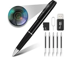 BP® Spy Camera Pen - Verborgen Camera - Mini Camera - Afluisterapparatuur - Spionage Camera - FULL HD 1080P - Met 32 GB SD Kaart - Nederlandse Handleiding