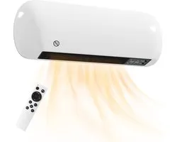 HOMCOM Wall-mounted Heater-Kunststoff-50L x 19B x 14H cm-Weiß