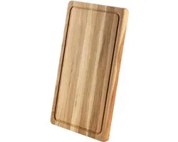 Planche à découper rectangulaire en chêne KADAX, planche de cuisine en 5 tailles différentes, planche en bois avec rainure à jus, planche de service pour le fromage, planche à petit-déjeuner (30 x 45 cm)
