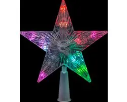 Feeric lights and christmas Piek - kerstster - LED licht gekleurd - 20cm