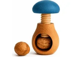 Glowel Casse-Noisettes en Bois : Casser des Noix avec Style de Manière Écologique et Durable - Bleu Bébé