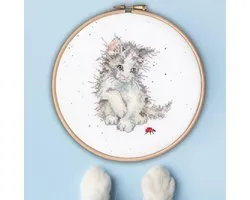 Kit de broderie Bothy Threads Hannah Dale Ladybird avec cercle à broder