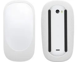 kwmobile Siliconen Beschermhoes voor Apple Magic Mouse 1 / 2 Hoes – Antislip PC Muis Cover van zacht siliconen – wit