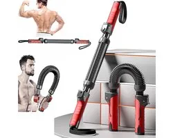 Power Twister réglable - Fitness Bend Spring-VArm Bend Spring 20-40kg-Barre de flexion en acier pour le haut des bras, les avant-bras, les biceps et la poitrine Musculation - Power Twister, Arm Trainer-Tension Spring-Resistance Spring-noir