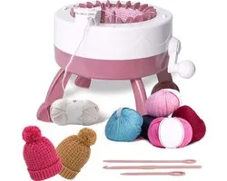 Outfy® Sentro Breimachine 22 naalden + E-book - Breimolen - Breimachine voor kinderen en volwassenen - Knitting machine - Punnikmolen - Breiring - Knitting loom - Breiraam - Incl. 2 gratis bollen wol