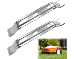 Ensemble de 2 lames de couteau convenant aux tondeuses robotisées Stihl, 20 cm