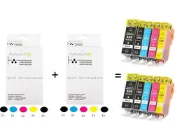 Cartouches d'encre Improducts® - Pack multiple Canon PGI-525 / CLI-526 XL 10 pièces