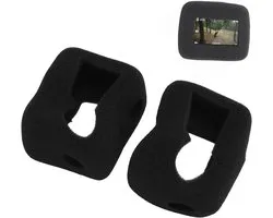 SnelShoppen - 2 Stuks Foam Windslayer Behuizing voor Actie Camera, Professionele Geluidsreductie Schuim Windscherm, Geschikt voor Osmo Action 4 en 3,