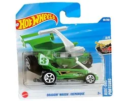 Hot Wheels Draggin Wagon Remorque 3 Vert Pomme 68/250 Hw Ride Ons 3/5 Short Card 2025