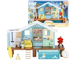 BLUEY - Bluey's Beach Hut Speelset met exclusief beeldje en meer dan 10 accessoires
