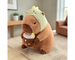 Klikkopers® - Capybara Knuffel 20cm - Zachte Pluche Capibara Knuffeldier - Schattig Dieren Speelgoed voor Kinderen