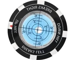 Golf Green Reader - Putting Analysator - Green Lees Hulp - Dubbelzijdige Technologie - 4x4x0.5 cm - Blauw