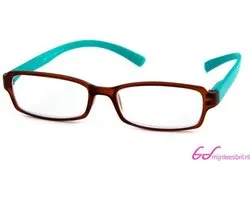 Leesbril INY Hangover G45600 bruin/turkoois +2.50