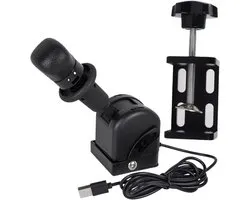 USB Racegame Handrem - Simulator Handbrake - Truck Simulatie Spel - Verstelbare Hoek - 125x60x135mm - Zwart
