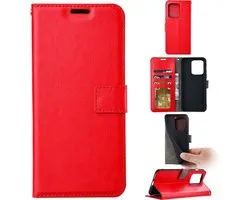 Portemonnee Book Case Hoesje Geschikt voor: Xiaomi Redmi 13C & / Poco C65 - Rood