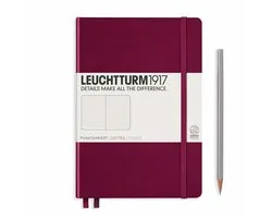 Leuchtturm1917 A5 Medium Notitieboek Dotted Port Red