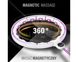 HMS HHM17 Serie - Hula Hoop - Magnetisch - Met Gewicht - Wit/Violet