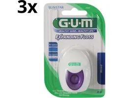 GUM Expanding Floss - 3 x 30 meter - Voordeelverpakking