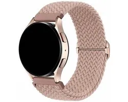 Bracelet de montre connectée Innerlight® 20 mm en nylon – Rose crème – Compatible avec Samsung Galaxy Watch 7/6/5/ Pro /4/3/ Active 2 – Polar Ignite/Unite – Huawei