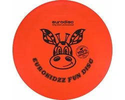 Kinderfrisbee Eurodisc Kidzz Giraffe 100 gr Orange ED0100ORGF Oranje 23 cm