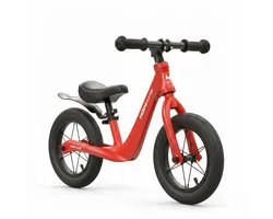 Loopfiets 12 inch met Luchtbanden - Kinderfiets voor Jongens en Meisjes - Vanaf 2 jaar - Inclusief fietspomp - Buitenspeelgoed - Verstelbaar zadel - Lichtgewicht Magnesium (3,1 kg) - Rood