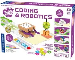 Thames & Kosmos Kids First Coding & Robotics – Programmeerrobot voor Kinderen – 30 Codeerlessen – Zonder Scherm – Vanaf 4 Jaar