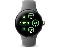 Google Pixel Watch 3 LTE 41mm Aluminium Case Champagne Gold - Hazel Band