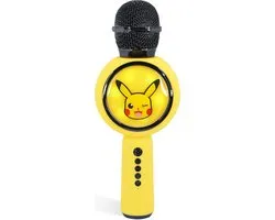 Pokémon - microphone karaoké PopSing - sans fil - éclairage LED - haut-parleur - distorsion de la voix