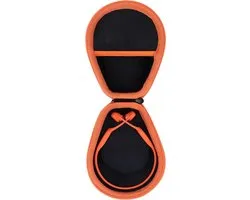 Étui rigide pour Shokz OpenRun Pro, OpenRun Mini, OpenSwim et OpenMove - Protection et rangement pour écouteurs à conduction osseuse (Noir + Orange)