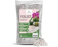 LERAVA® - Perlite [Natural & Non-Toxic] - 5L - Coarse Granulometry, Lightweight, Sterile - For Agriculture, Potting Soil Mixtures, Hydroponics - Excellent Water Drainage, Nutrient Retention